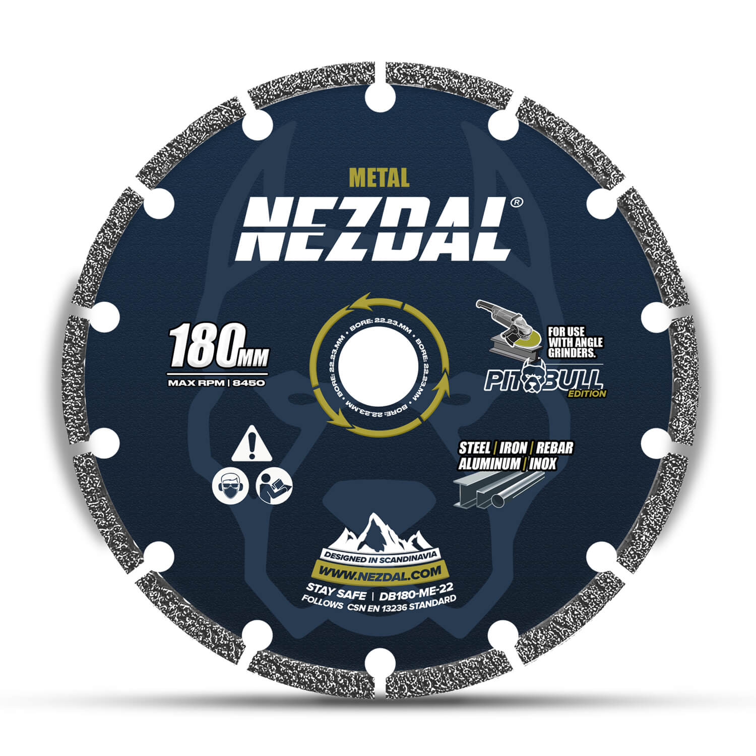 180mm | Metal | 100X Life | Angle grinder disc