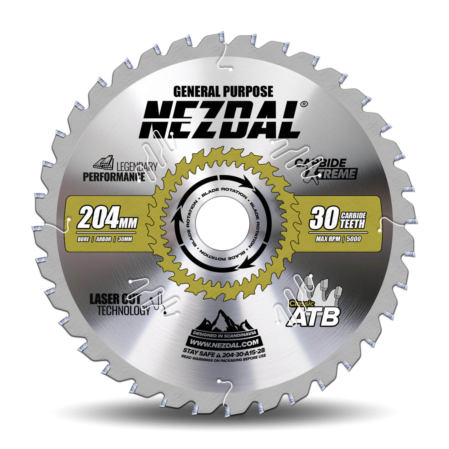 204mm | 30T | General Purpose | Wood | Table Saw | Bestseller for Ernex 805