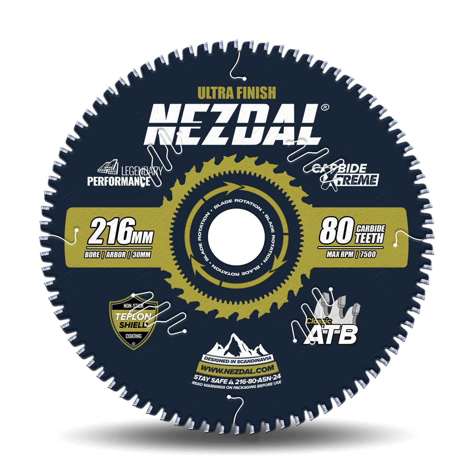 216mm | 80T | Ultra Finish | Wood | Miter Saw