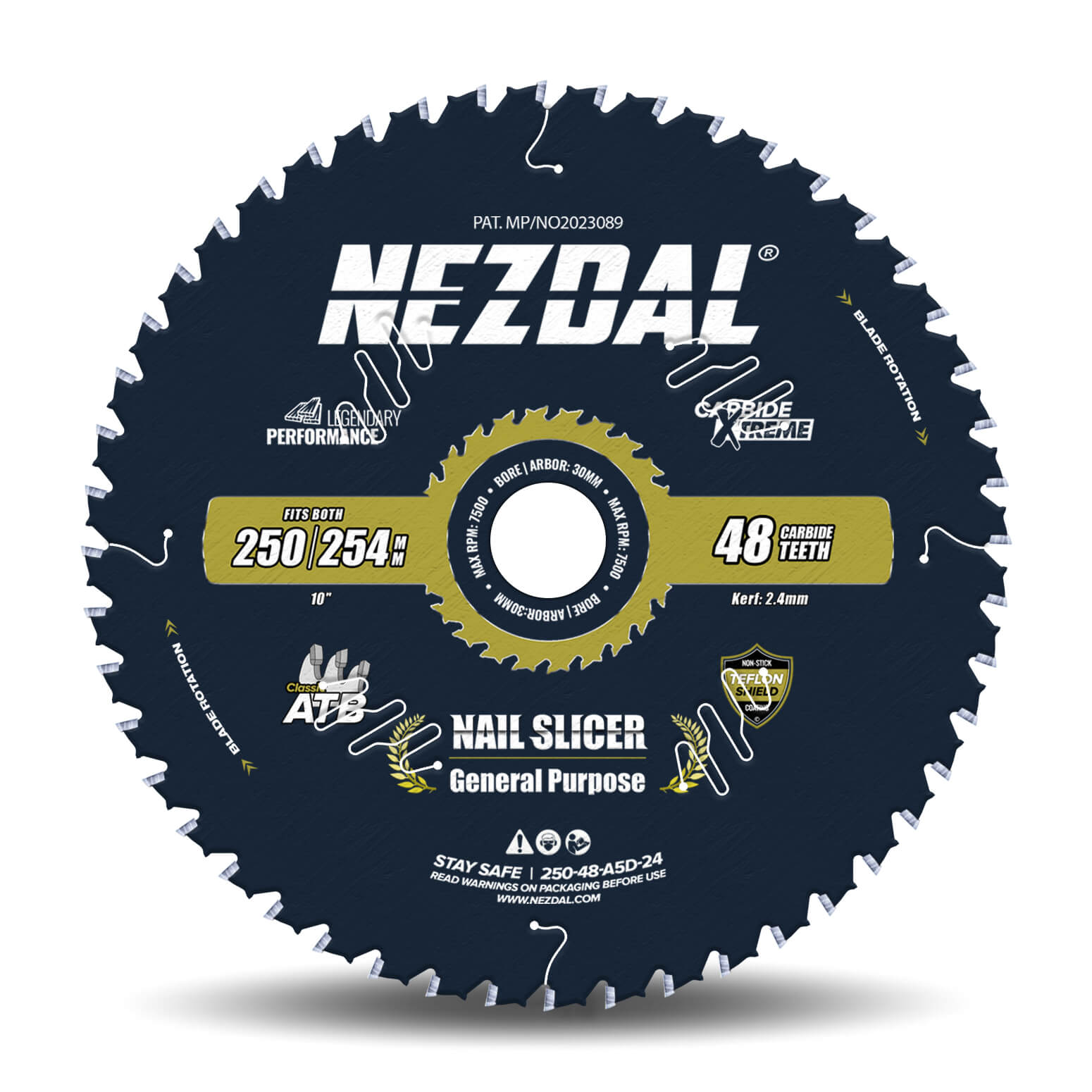 250/254mm | 48T | Wood & Nails | General Purpose | Nail-Slicer® | 15X Life