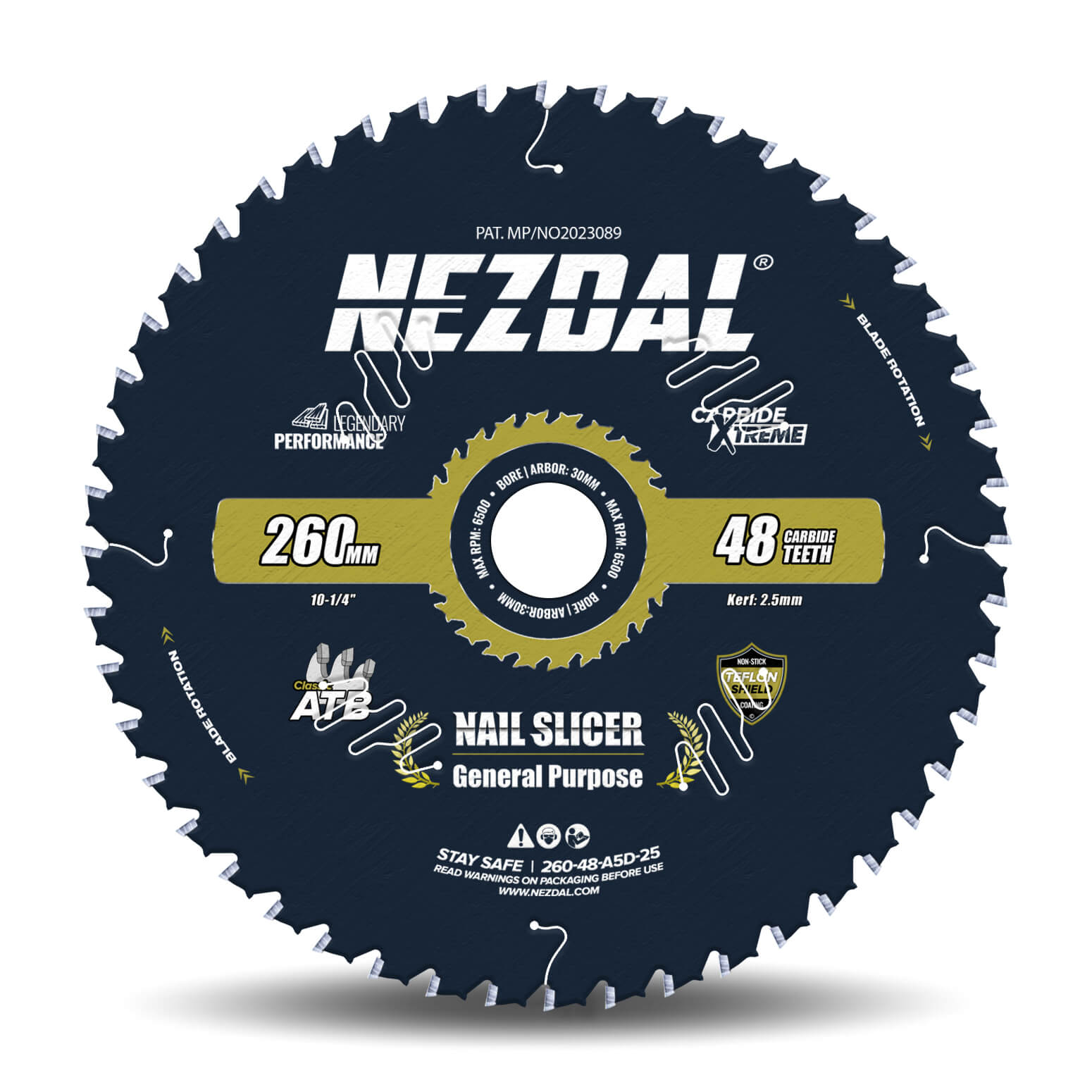 260mm | 48T | Wood & Nails | General Purpose | Nail-Slicer® | 15X Life