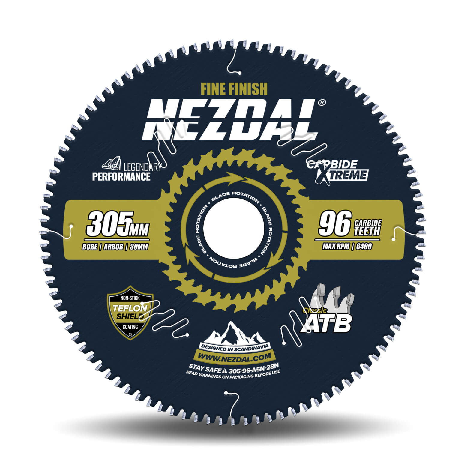 305mm | 96T | Fine Finish | Wood | Miter Saw