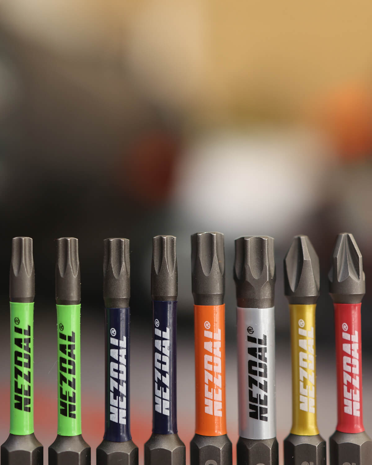The Allrounder | 60mm length | Color-coded | Perfect fit | 34 Bits + Storage Box | For Impact & Drill Drivers