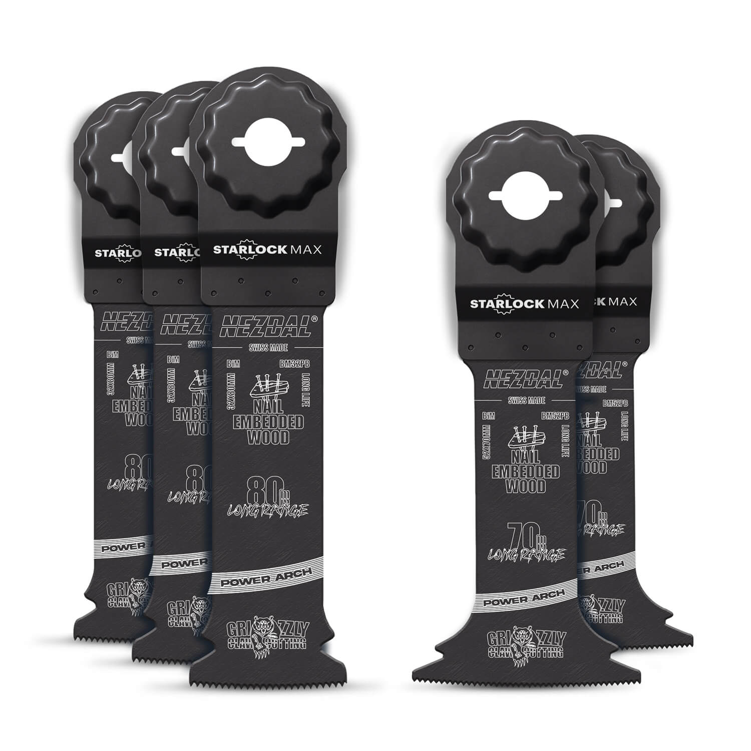 Long Range | Wood & Nails | 80mm cutting depth | Starlock Max® | 5 pcs