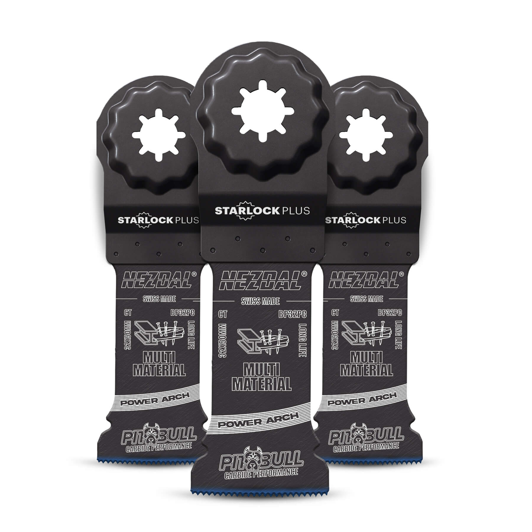 Multi-Material | 32x50mm | 30X Life | Carbide Performance | Power Arch | Starlock Plus® | 3 pcs
