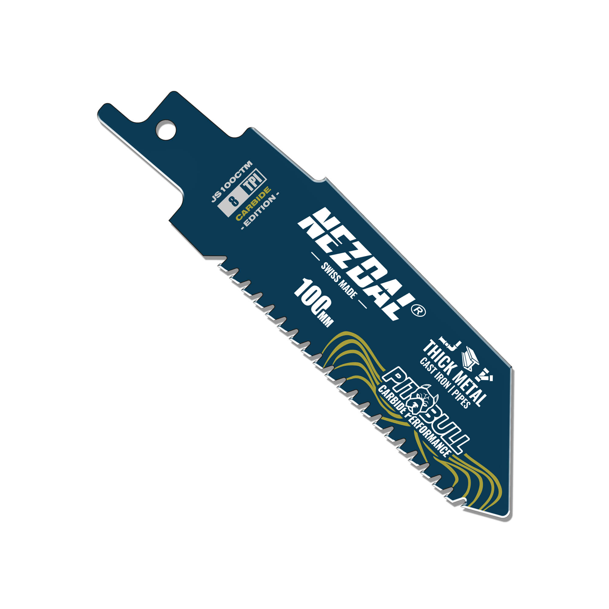 Thick Metal | 100mm | Carbide Performance | Reciprocating Saw Blade