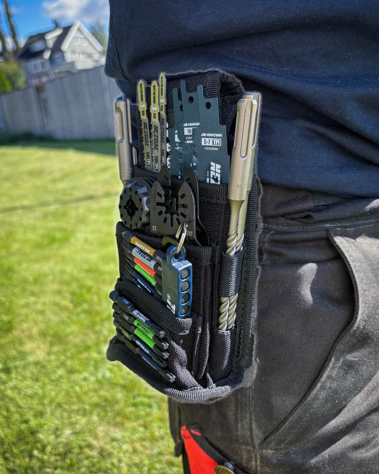 MultiGuard | Safe storage for drill bits, multi-tool blades, jig saw blades, and more | With belt clip