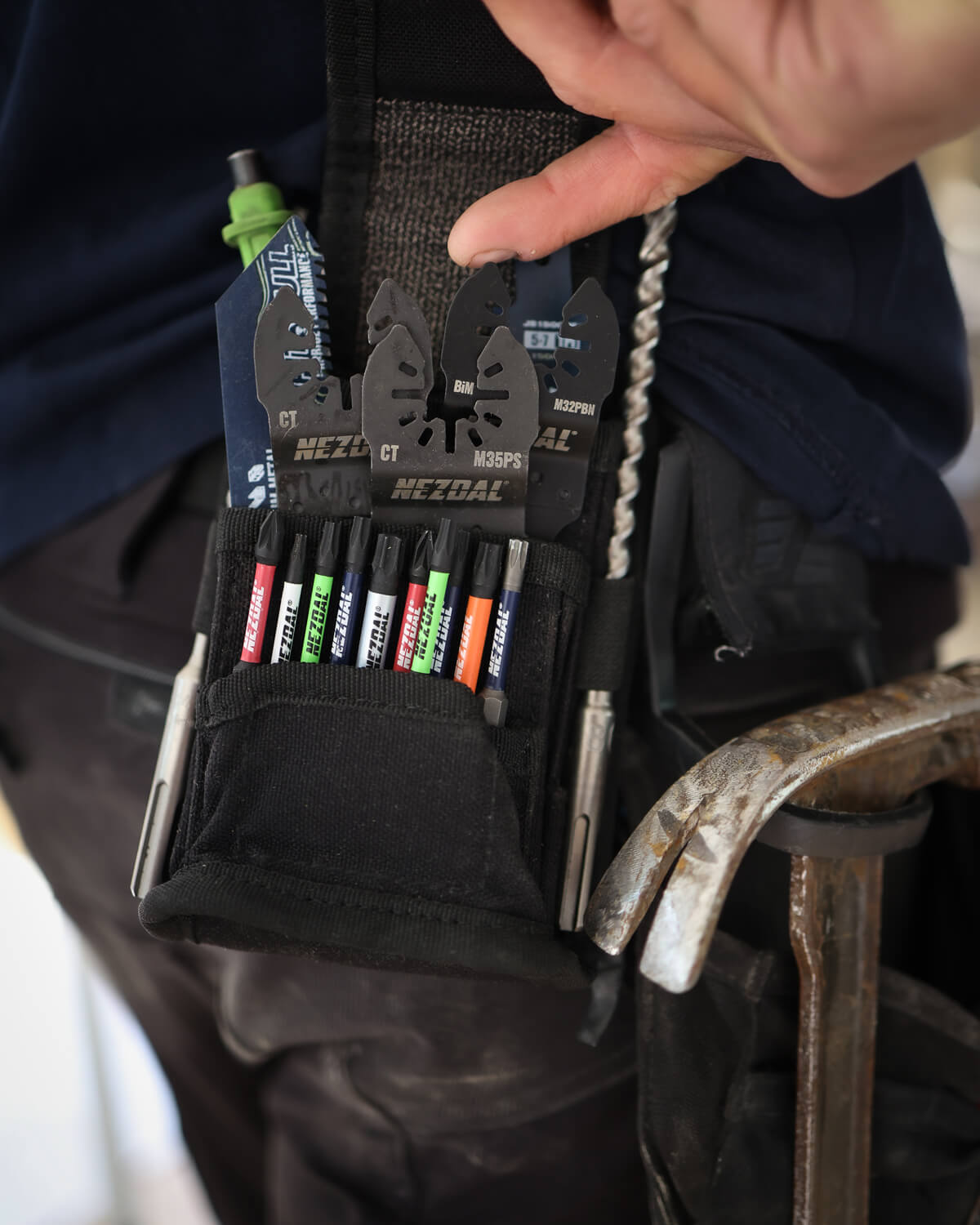 MultiGuard | Safe storage for drill bits, multi-tool blades, jig saw blades, and more | With belt clip