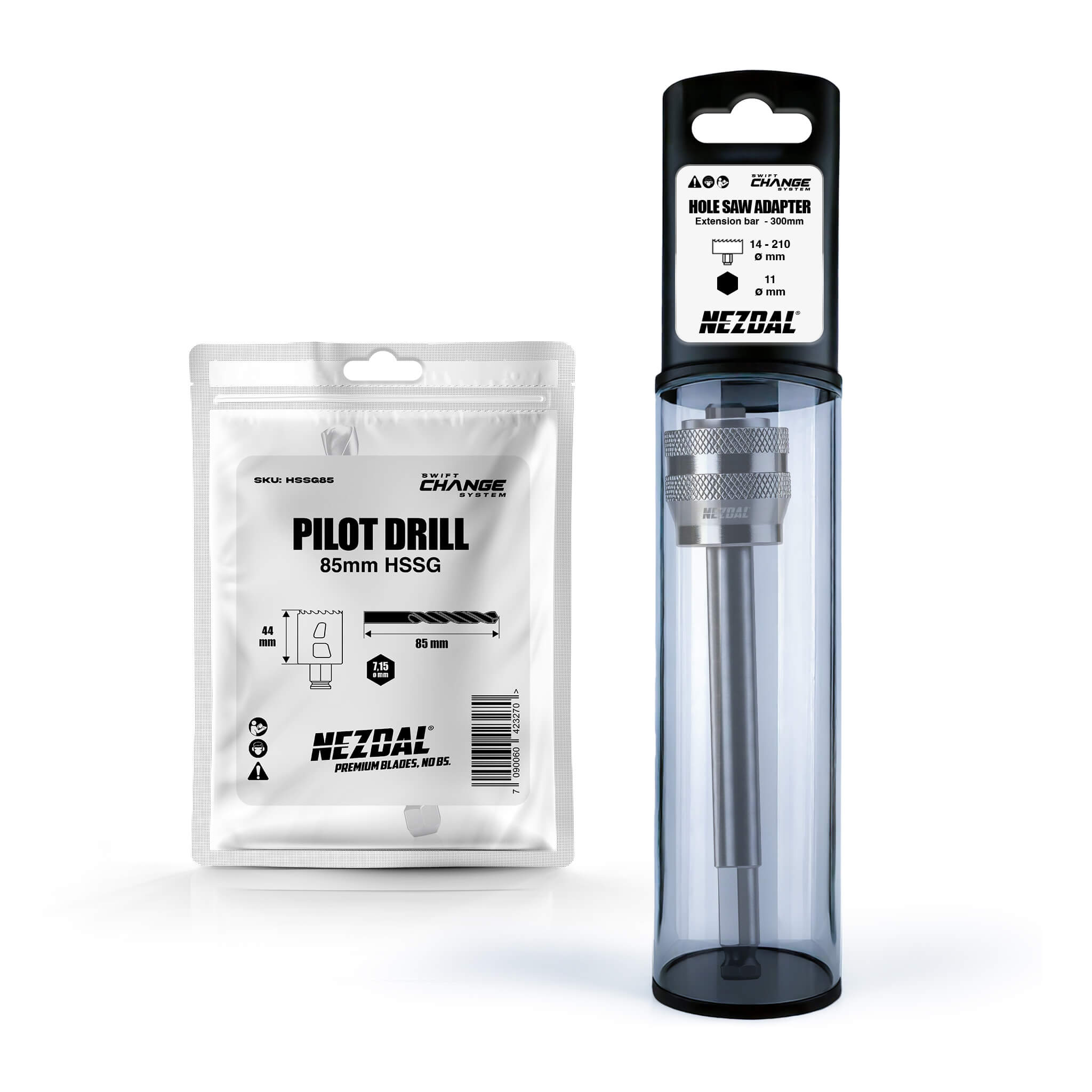 Adapter set | 300mm length | Recommended for Grizzly BiM® hole saws