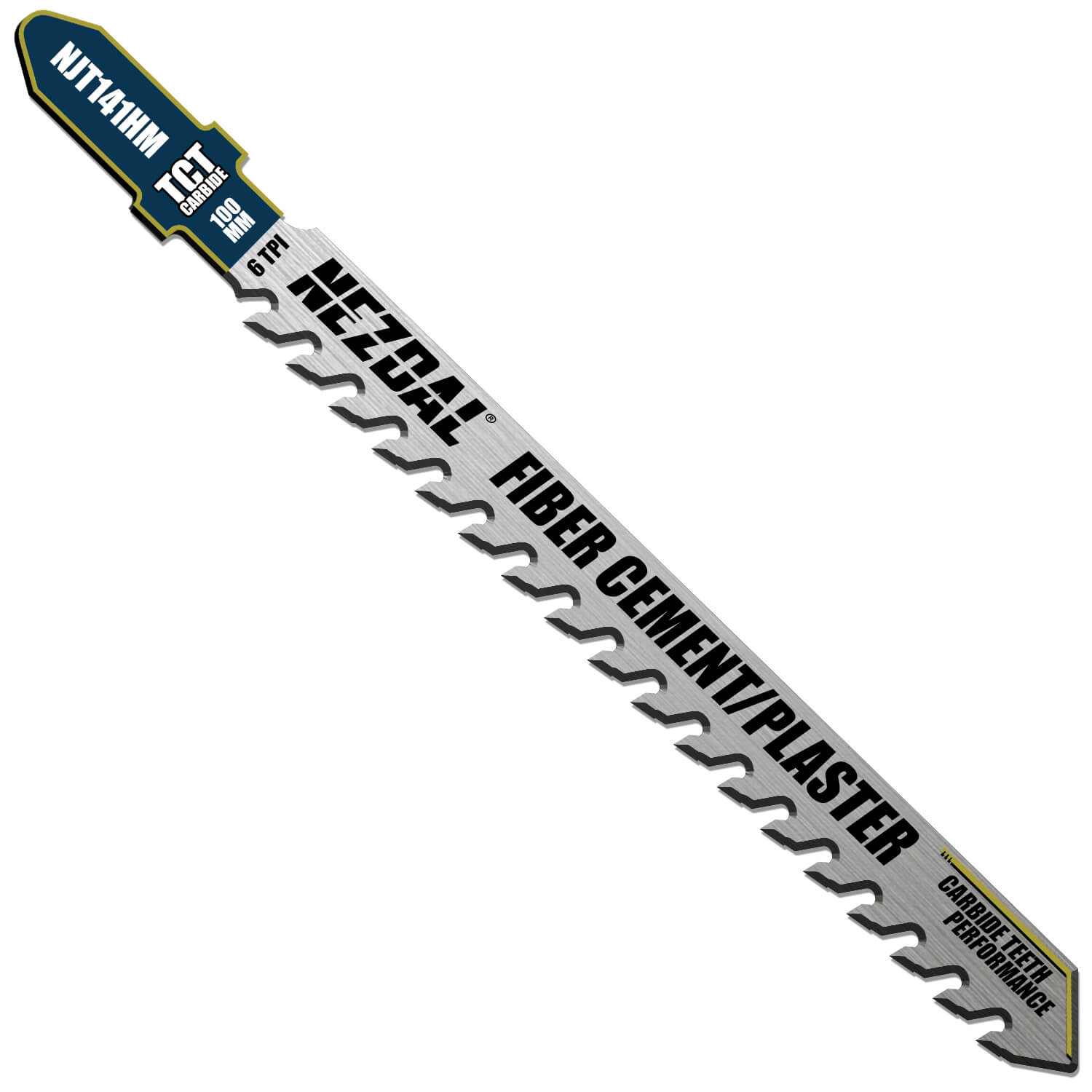 jig saw blade for fiber cement and plaster made of carbide