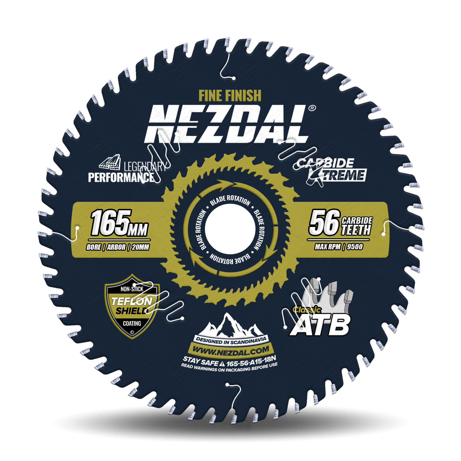 165mm | 56T | Fine Finish | Wood | 1,8mm Kerf | Bestseller