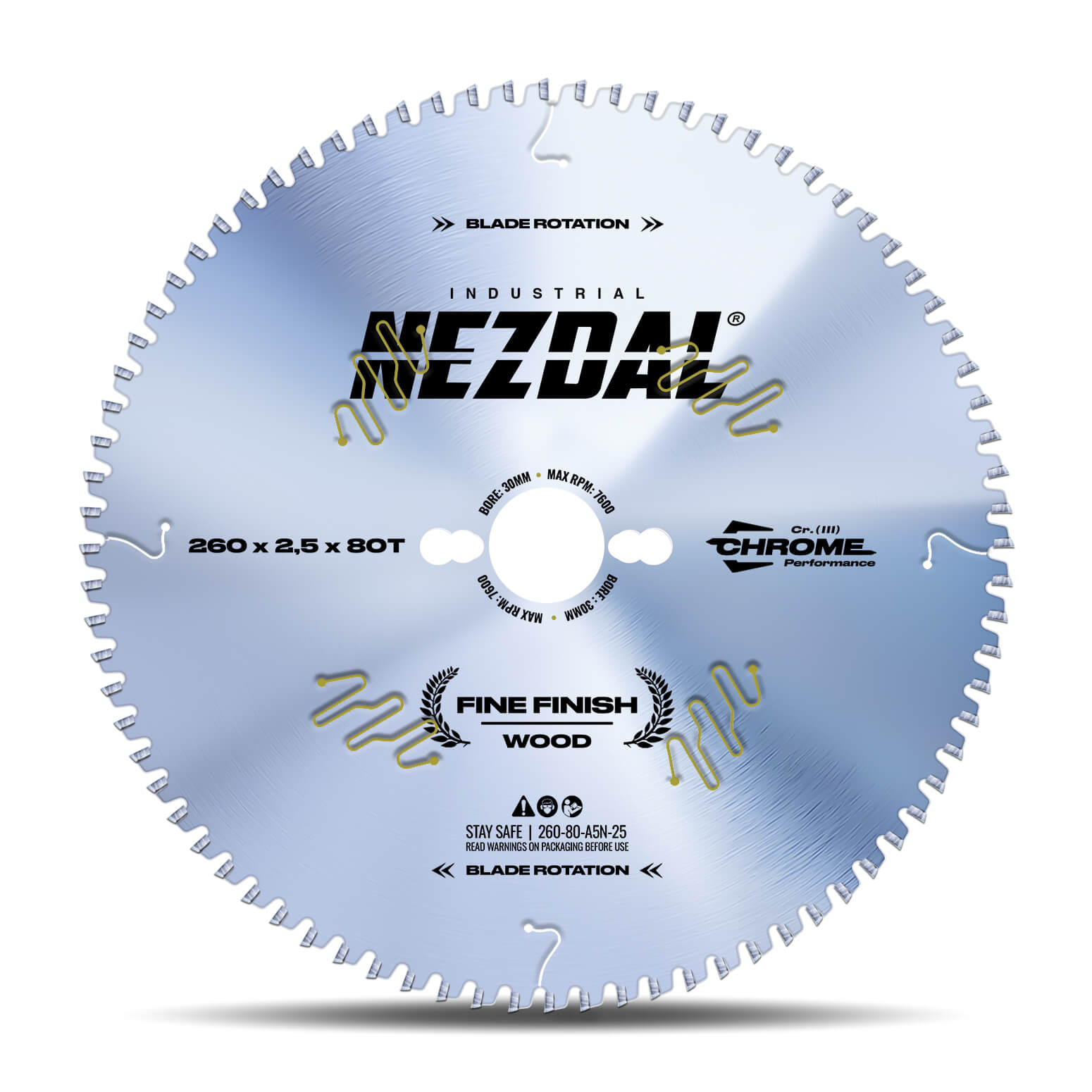 260mm | 80T | Fine Finish | Wood | Miter Saw