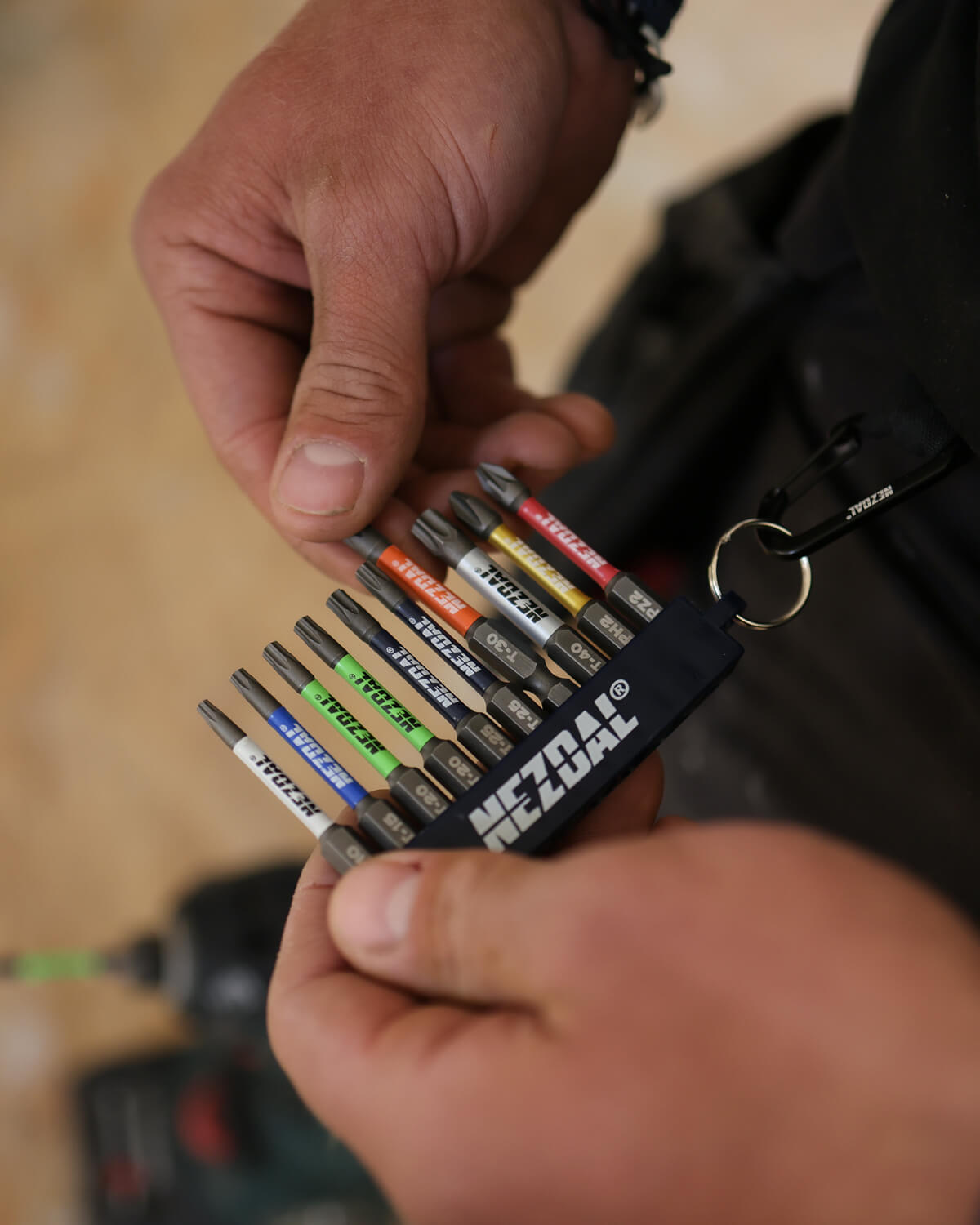 Color-coded Nezdal impact bits