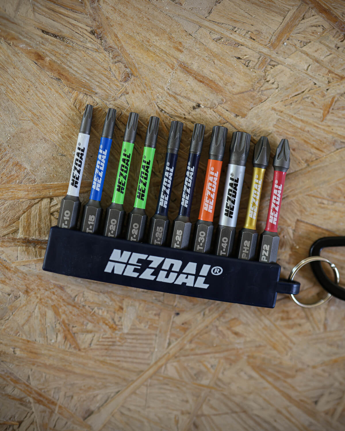 Carpenter's Favorites + Magnetizer | 60mm length | Color-coded | For Impact & Drill Drivers