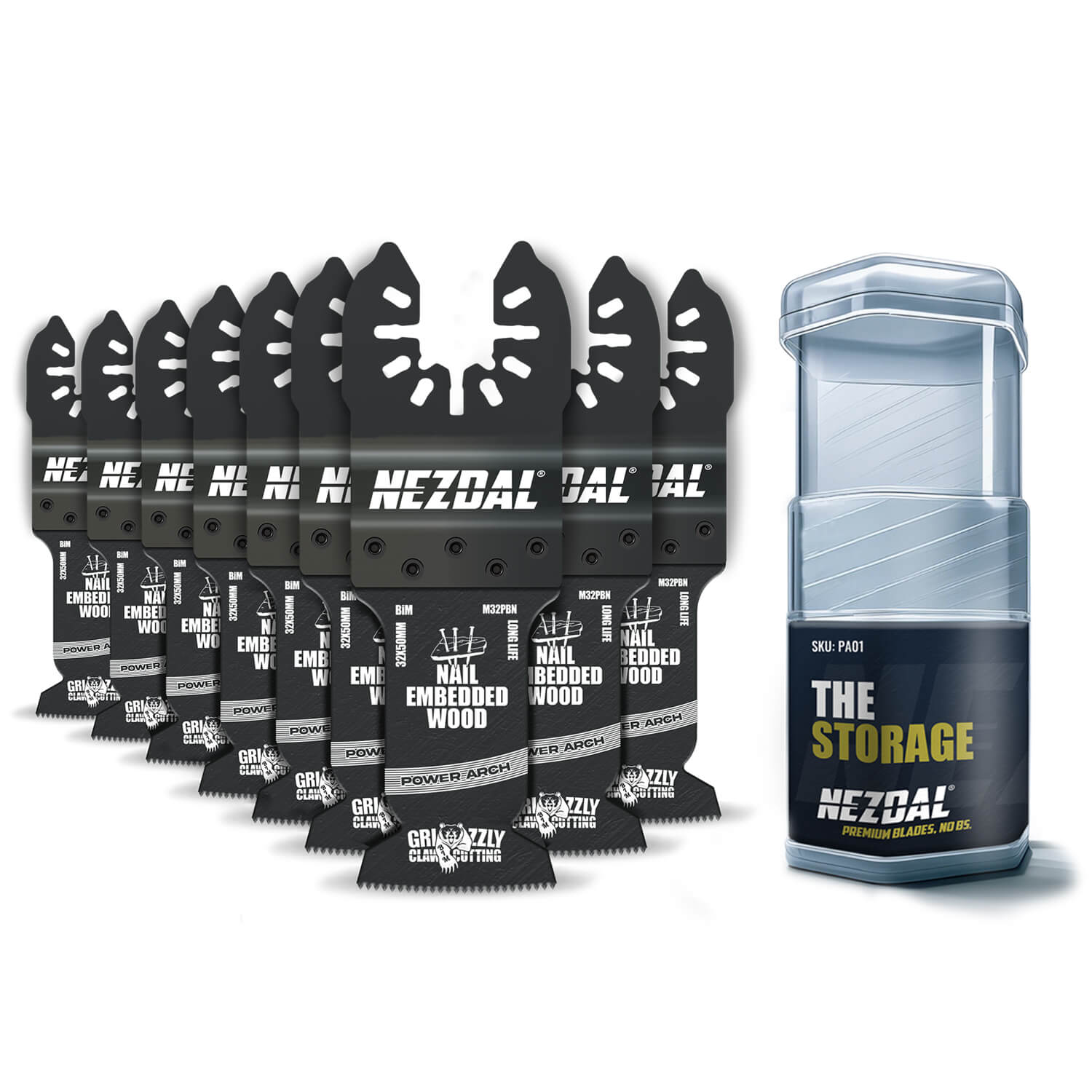 Power Arch | Wood & Nails | 32x50mm | Superfast Cuts | 10 pcs | Incl. Storage Box