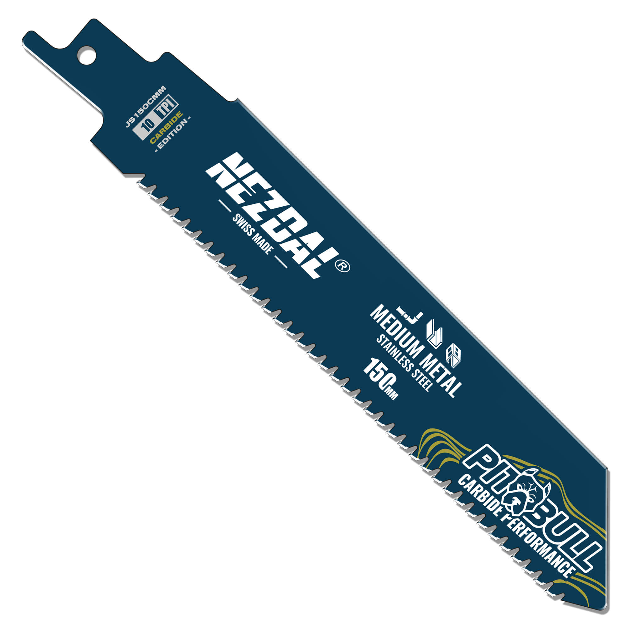 Medium Thick Metal | Less Vibrations | 150mm | 50X Life | Carbide Performance | Reciprocating Saw Blade